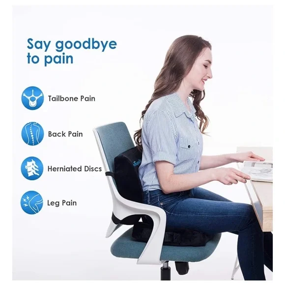 Coccyx Lumbar and Seat Cushion Set - Picture 3 of 12